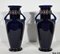 Enameled Earthenware Vases, Early 20th Century, Set of 2, Image 14