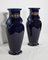 Enameled Earthenware Vases, Early 20th Century, Set of 2, Image 2