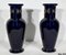 Enameled Earthenware Vases, Early 20th Century, Set of 2 12