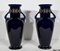 Enameled Earthenware Vases, Early 20th Century, Set of 2 11