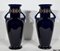 Enameled Earthenware Vases, Early 20th Century, Set of 2, Image 11