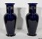 Enameled Earthenware Vases, Early 20th Century, Set of 2 15
