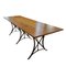 Early 20th Century French Metal and Oak Dining Table, Image 3