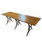 Early 20th Century French Metal and Oak Dining Table, Image 4