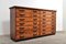Vintage Bank of Drawers in Pine and Walnut, 1950s 8