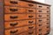 Vintage Bank of Drawers in Pine and Walnut, 1950s 5