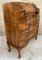 Secretaire vintage in legno di noce intarsiato, Francia, anni '20, Immagine 2