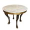 French Centre Table with Giltwood Horses Legs, 1960s 4