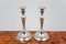 Northern European Silver Candlesticks, Set of 2 1