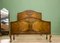 British Art Deco Burr Walnut Veneer Double Bed Frame, 1930s 2