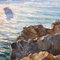 Paul Esnoul, Atlantic Coast Seascape, Early 20th Century, Oil on Canvas, Framed 6