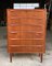 Mid-Century Danish Dresser in Teak with Drawers and Key, 1960s, Image 1
