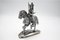 Figura de caballero a caballo italiano de finales del siglo XX en plata, Imagen 1