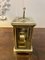 Victorian Brass and Glass Carriage Clock, 1880s, Image 7