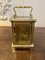 Victorian Brass and Glass Carriage Clock, 1880s, Image 4