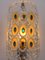 Lámpara de pared vintage de cristal de Murano atribuido a I3, años 70, Imagen 3