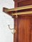 Art Deco Coat Rack in Wood, Brass and Marble, Image 6