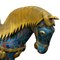 Chinesische Mid-Century Pferde aus Kupfer, Emaille & Vergoldung, 2er Set 6