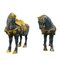 Chinesische Mid-Century Pferde aus Kupfer, Emaille & Vergoldung, 2er Set 7
