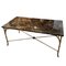 Faux Bamboo and Brass Coffee Table with Marble Top, 1960s, Image 6