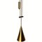 Diabolo Counterweight Pendant Lamp in Patinated Brass from Sische, Germany, 1970s 3