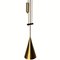 Diabolo Counterweight Pendant Lamp in Patinated Brass from Sische, Germany, 1970s, Image 3