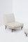Set of Lounge Chairs in Light Leather attributed to Gianfranco Frattini, 1970s 1