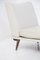 Set of Lounge Chairs in Light Leather attributed to Gianfranco Frattini, 1970s 2
