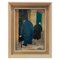 Franco Amideii, Figures, 1960s, Small Paintings on Board, Framed, Set of 2 7