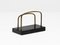 Art Decor Style Marble and Brass Letter Rack, 1950s, Image 5