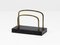 Art Decor Style Marble and Brass Letter Rack, 1950s 2