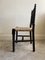 Antique Ebonised Bobbin Chair with Woven Rush Seat, 1890s, Image 6
