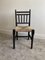 Antique Ebonised Bobbin Chair with Woven Rush Seat, 1890s, Image 9