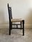 Antique Ebonised Bobbin Chair with Woven Rush Seat, 1890s, Image 5