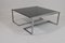 Italian Coffee Table in Steel and Smoked Glass, 1970s, Image 2