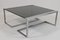 Italian Coffee Table in Steel and Smoked Glass, 1970s 5