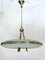 Italian Modern Curved Glass Chandelier in the Style of Max Ingrand, 1950s 1