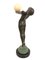 Clarté, Dancer Sculpture with a Jade Ball by Max Le Verrier, Spelter & Marble, Art Deco Style 7