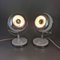 Lampes de Bureau Eyeball Blanches de Veneta Lumi, Italie, 1970s, Set de 2 8