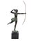 Jean de Marco per Max Le Verrier, Atalante, Spelter & Marble, Art Deco Style Amazone Sculpture, Immagine 1