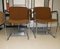 Vintage Italian Dining Armchairs in Wool and Steel, 1970s, Set of 4, Image 20