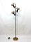 Lámpara de pie de latón y vidrio con tres brazos de Stilux, Italy, años 60, Imagen 10