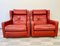 Danish Red Leather Armchairs attributed to Edmund Jorgensen, 1960s, Set of 2 1