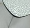 Kidney Coffee Table with Resopal Surface and Mosaic Optics on Metal Legs 3