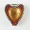Heart-Shaped Murano Glass Bowls or Ashtrays from Barovier & Toso, Italy, 1950s, Set of 2 9