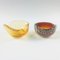 Heart-Shaped Murano Glass Bowls or Ashtrays from Barovier & Toso, Italy, 1950s, Set of 2, Image 1