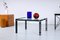 Small Black Square Coffee Table attributed to Metaform, 1980s 3