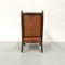 French Wing Chair in Cognac Leather with Carvings, 1920s 9