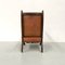 French Wing Chair in Cognac Leather with Carvings, 1920s, Image 9