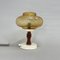 Mid-Century Glass & Wood Table Lamp, Czechoslovakia, 1970s, Image 3